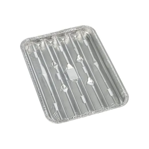 Grillschalen aus Alu eckig 22,7 x 16,3 cm - Bild 1