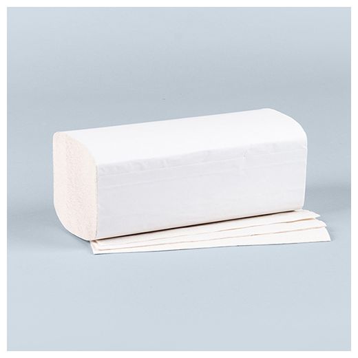 Handtuchpapier V-Falz 25 x 23 cm weiss "Eco" 2-lagig (20x160) - Bild 1 Handtuchpapier V-Falz 25 x 23 cm weiss "Eco" 2-lagig (20x160) - Bild 1