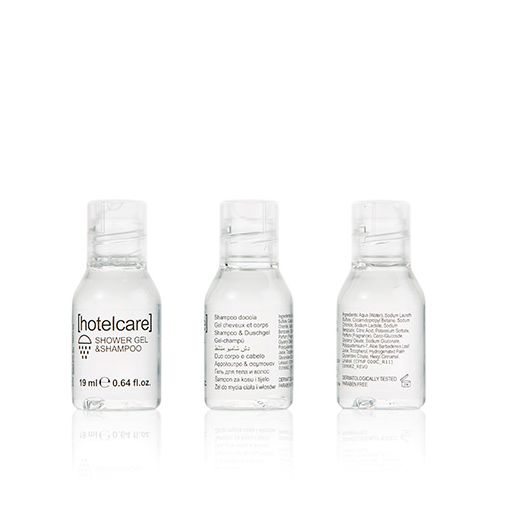 Haut&Haarshampoo "Hotel Care" 19 ml transparent , Probierfläschen - Bild 1