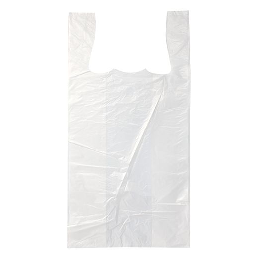 Hemdchen-Tragetaschen, HDPE 60 x 30 x 18 cm weiss - Bild 1 Hemdchen-Tragetaschen, HDPE 60 x 30 x 18 cm weiss - Bild 1