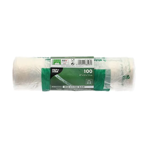 Hemdchentragetaschen aus Bio-Folie, 47 x 22 cm, transparent, auf Rolle - Bild 2