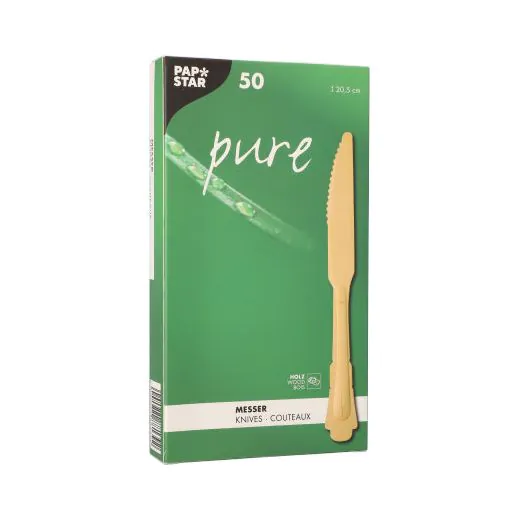 Holzmesser "pure" 20,5 cm natur "Vintage" - Bild 2