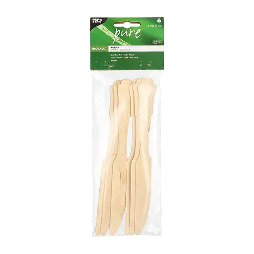 Holzmesser "pure" 20,5 cm natur "Vintage" - Bild 2