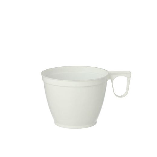 Einweg-Kaffeetassen, PS 0,18 l Ø 7,8 cm · 6 cm weiss 1