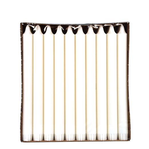 Kronkerzen weiss Ø 2,3 cm · 24 cm aus 100 % Stearin - Bild 1