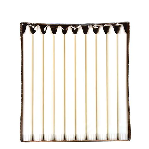 Kronkerzen weiss Ø 2,3 cm · 24 cm aus 100 % Stearin - Bild 1
