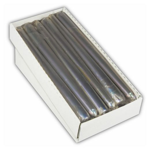 Leuchterkerze Ø 2,2 cm · 25 cm silber einzeln cellophaniert - Bild 1