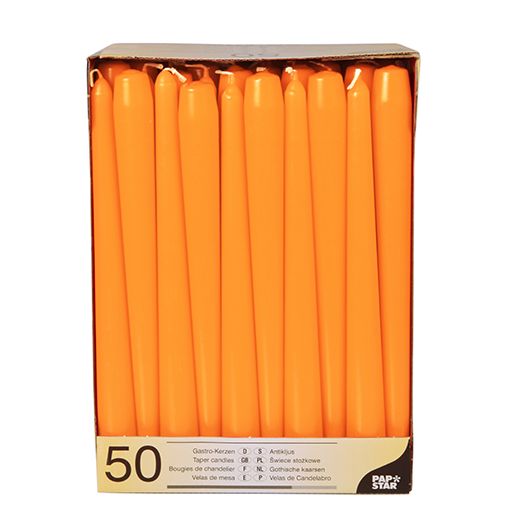 Leuchterkerzen orange Ø 2,2 cm · 25 cm 1