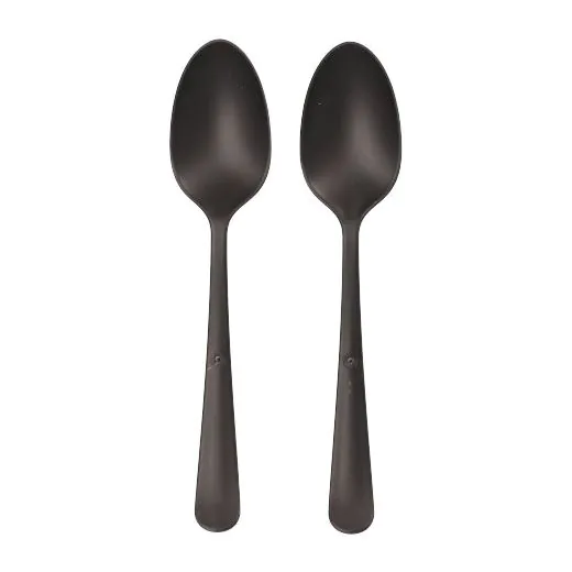 Löffel (Mehrweg), Bio-PP 19 cm schwarz, extra stabil, in Spenderbox - Bild 1 Löffel (Mehrweg), Bio-PP 19 cm schwarz, extra stabil, in Spenderbox - Bild 1
