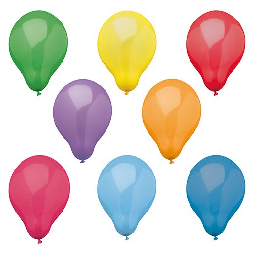 Luftballons Ø 25 cm farbig sortiert - Bild 1