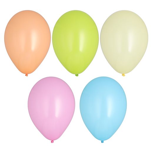 Luftballons Ø 25 cm farbig sortiert "Pastel" - Bild 1