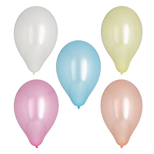 Luftballons Ø 25 cm farbig sortiert "Pearly" - Bild 1