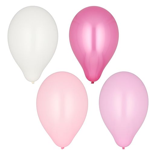 Luftballons Ø 25 cm farbig sortiert "Pink-Mix" - Bild 1