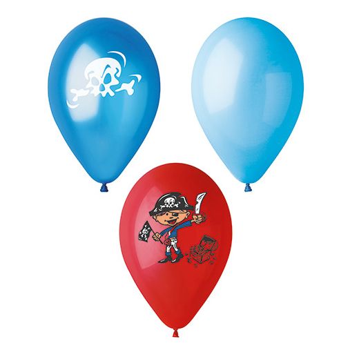 Luftballons Ø 29 cm farbig sortiert "Pirates" - Bild 1