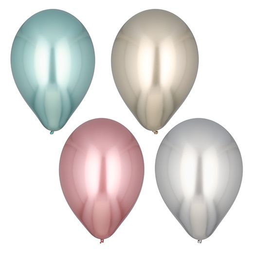 Luftballons Ø 33 cm farbig sortiert "Shiny" large - Bild 1