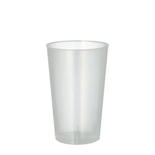 Mehrweg Plastikbecher (PP), 0,3 l Ø 7,8 cm · 11,8 cm transluzent unzerbrechlich - Bild 1