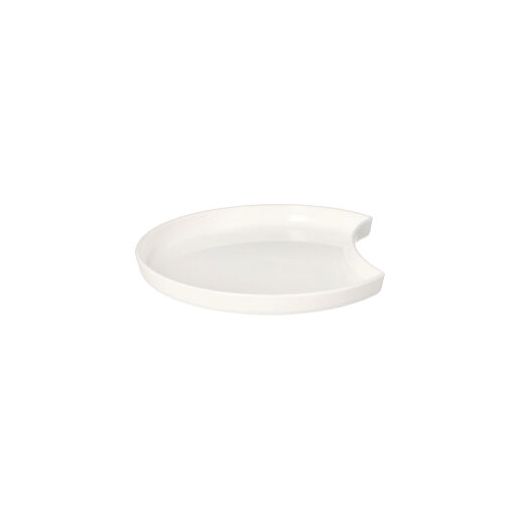 Mehrweg-Teller Halbmond Ø 12 cm · 1,2 cm weiss "Cella" - Bild 1