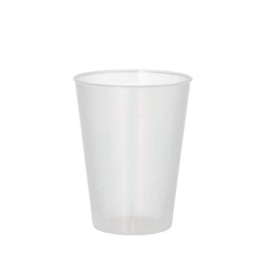 Mehrweg-Trinkbecher PP 0,2 l Ø 7,5 cm · 9,6 cm transluzent, extra stabil - Bild 1