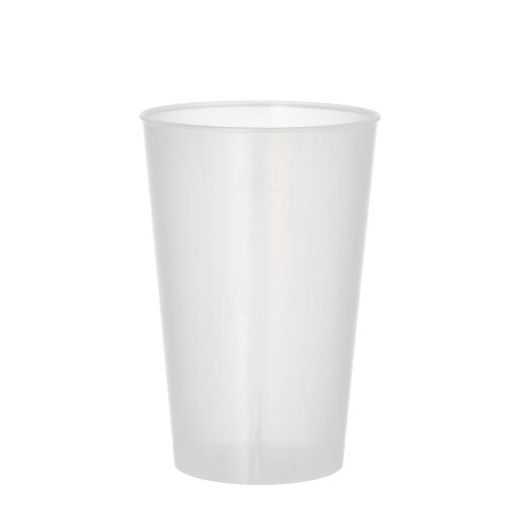 Mehrweg-Trinkbecher PP 0,3 l Ø 8 cm · 11,7 cm transluzent, extra stabil - Bild 1