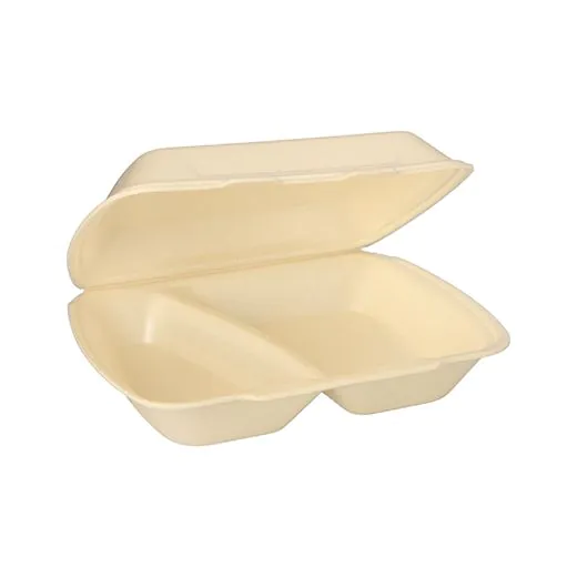 Menüboxen mit Klappdeckel, XPS 2-geteilt 7,5 cm x 24,3 cm x 20,8 cm creme - Bild 1 Menüboxen mit Klappdeckel, XPS 2-geteilt 7,5 cm x 24,3 cm x 20,8 cm creme - Bild 1