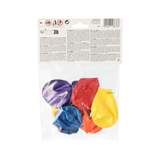 Metallic Luftballons Ø 25 cm farbig sortiert - Bild 3