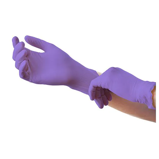"Medi-Inn® Classic" Handschuhe, Nitril puderfrei lila "Nitril Purple" Größe XS - Bild 2