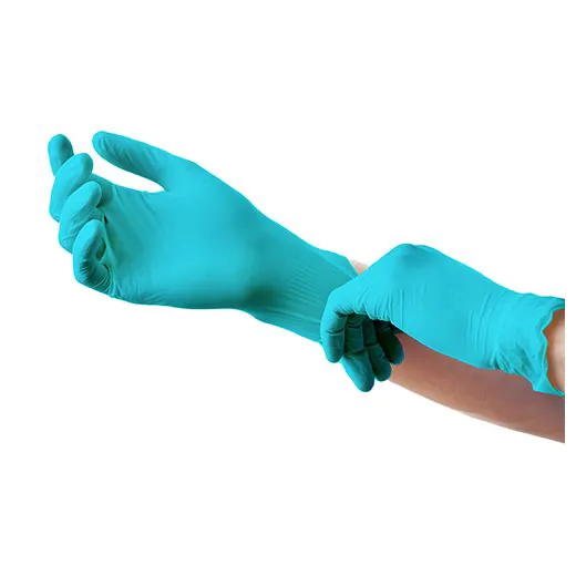 Nitril-Handschuhe, puderfrei mint "Nitril Mint Plus" Größe L - Bild 2