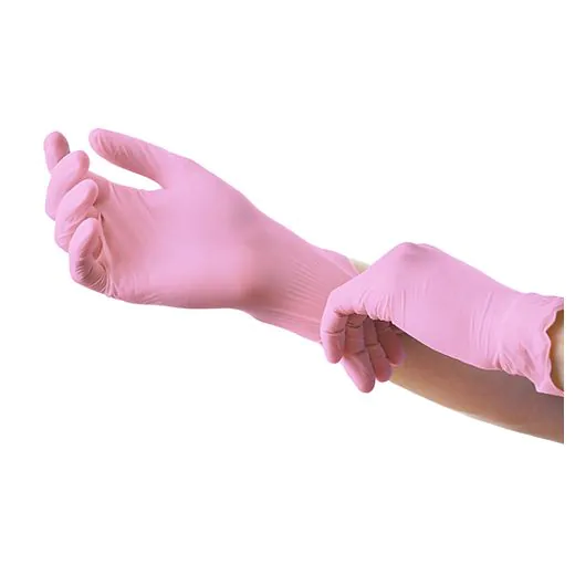 "Medi-Inn® Classic" Handschuhe, Nitril puderfrei pink "Nitril Pink Plus" Größe XS - Bild 2