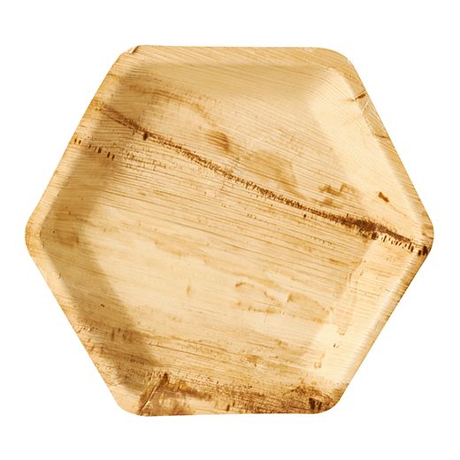 Palmblatt Teller 6-eckig "pure" Ø 23,5 cm - Bild 1