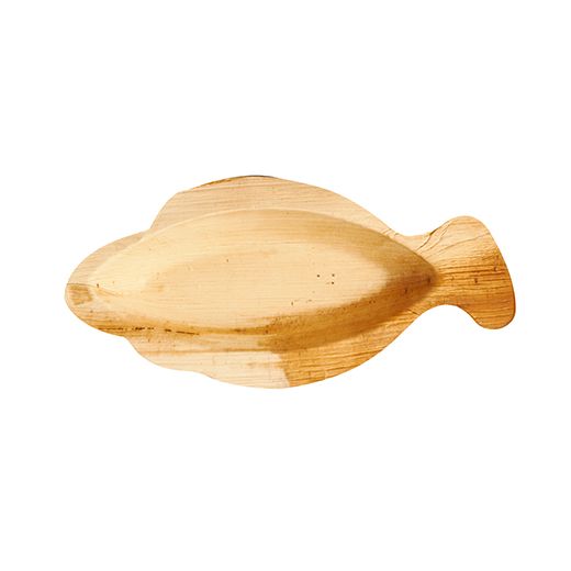 Palmblatt Teller "pure", Fischform 24 x 11 cm - Bild 1