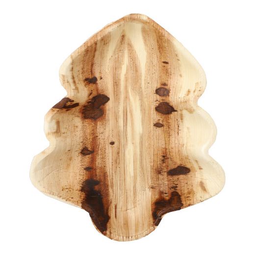 Palmblatt Teller "pure",  Weihnachtsbaum 24,3 x 21,2 cm - Bild 1