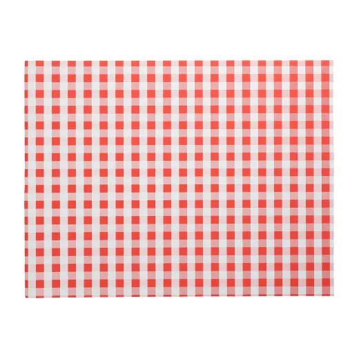 Papier Tischsets, rot 30 x 40 cm "Vichy Karo" - Bild 1