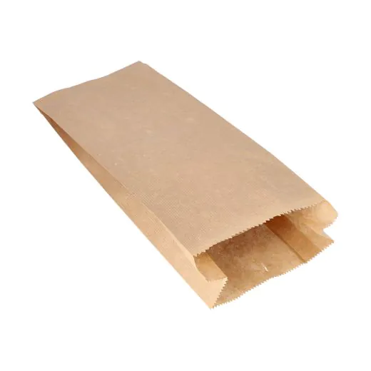 Papierfaltenbeutel, Kraftpapier 35 cm x 15 cm x 7 cm braun Füllinhalt 2,5 kg, gefädelt  - Bild 1