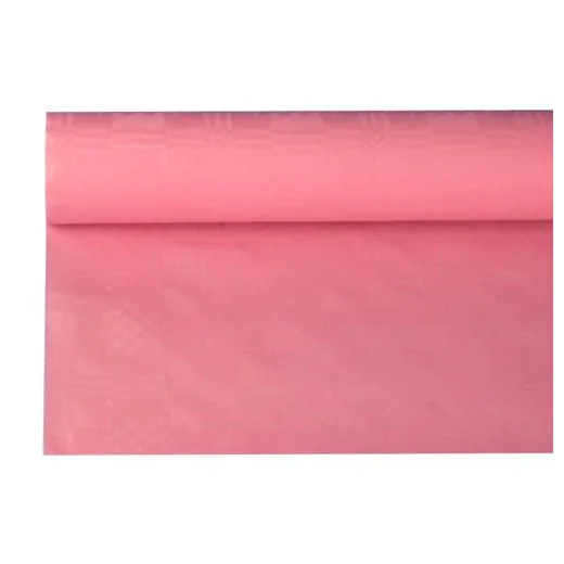 Papiertischdecke rosa mit Damastprägung 8 x 1,2 m - Bild 1 Papiertischdecke rosa mit Damastprägung 8 x 1,2 m - Bild 1