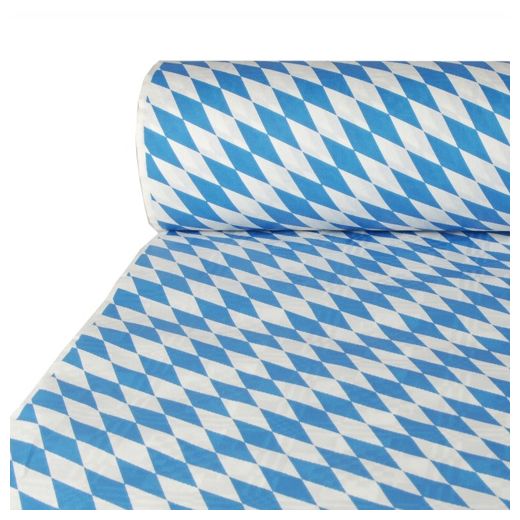 Papiertischdecke 50 m x 1 m "Bayrisch Blau" 1