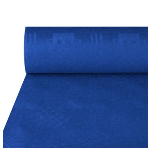 Papiertischdecke, dunkelblau mit Damastprägung 50 x 1 m 1