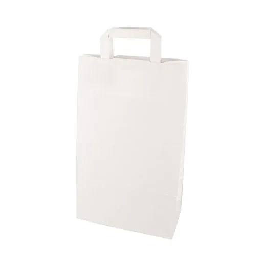 Papiertüten 36 x 22 x 10 cm weiss mit Tragegriff - Bild 1 Papiertüten 36 x 22 x 10 cm weiss mit Tragegriff - Bild 1