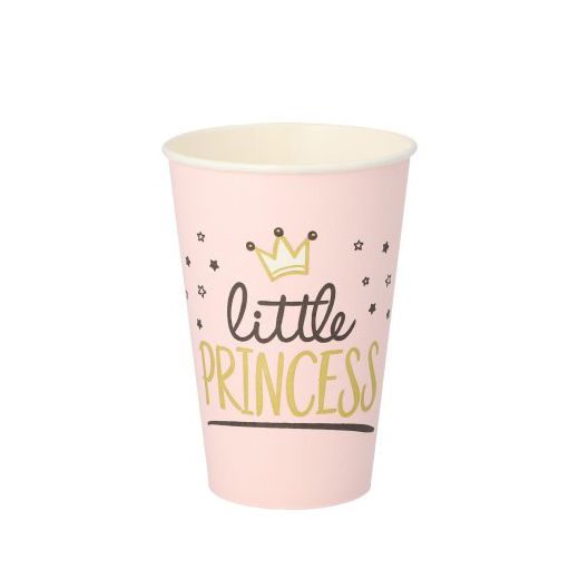 Pappbecher 0,2 l, Ø 7 cm · 9,7 cm "Little Princess" - Bild 1