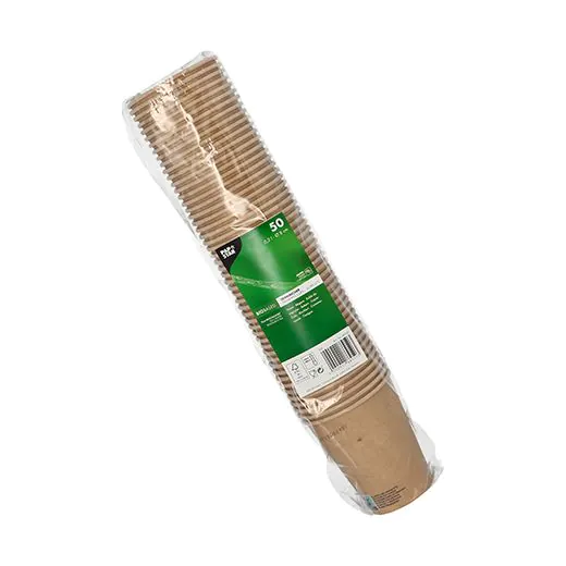 Pappbecher 0,2 l Ø 8 cm · 9,2 cm braun - Bild 2