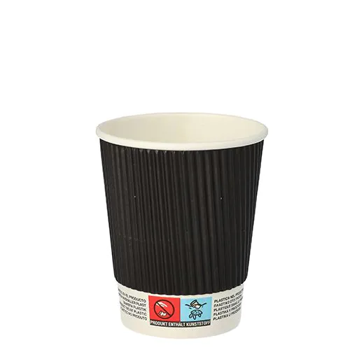Pappbecher "To Go" 0,2 l Ø 8 cm · 9 cm doppelwandig - Bild 1