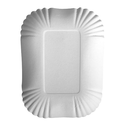 Pappschalen eckig "pure" 13 x 17,5 x 3 cm weiss - Bild 1