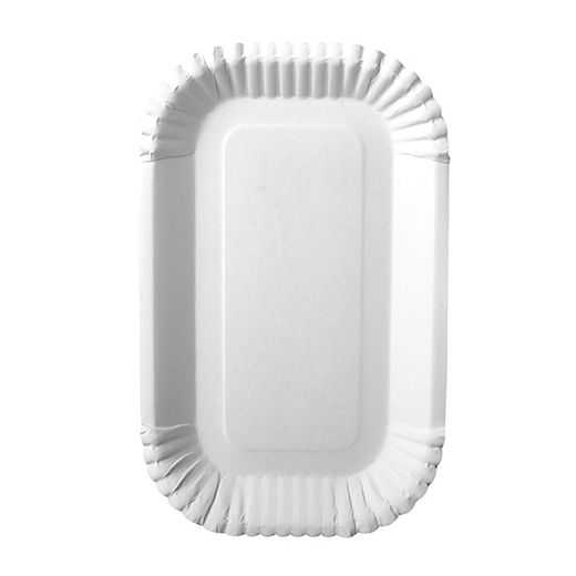 Pappschalen eckig "pure" 15 x 23 x 2 cm weiss - Bild 1