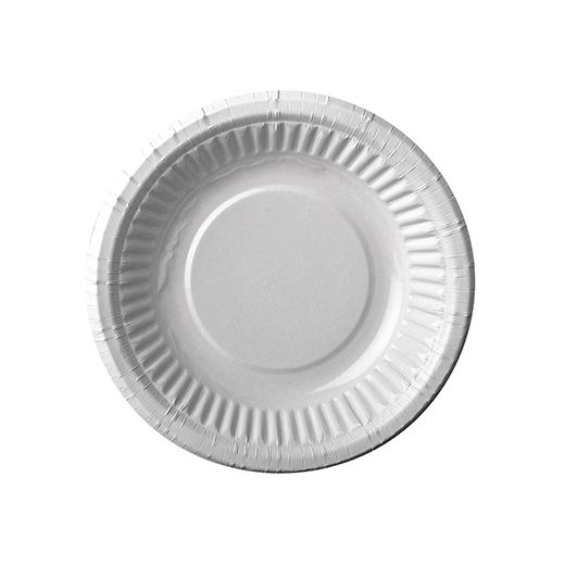 Pappschalen rund Ø 19 cm · 3 cm weiss - Bild 1