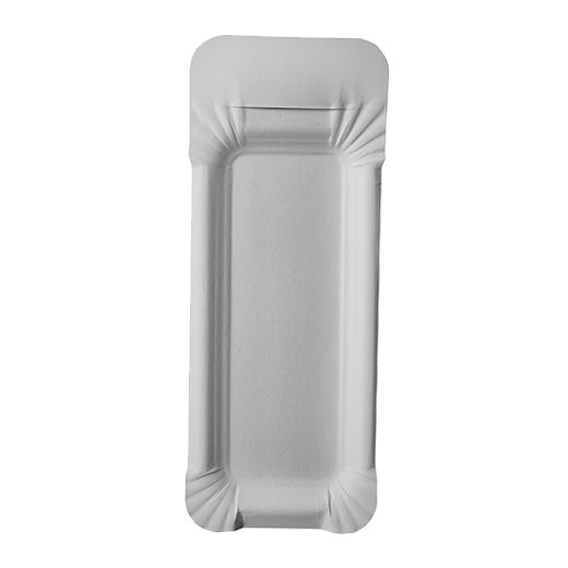 Pappteller eckig mit Anfasser "pure", 8 x 21 cm - Bild 1