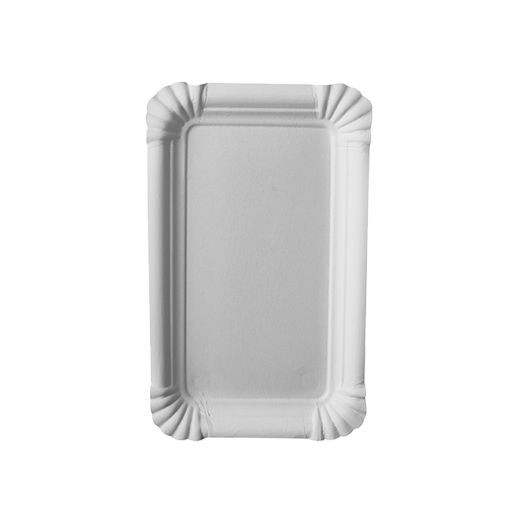Pappteller eckig "pure", 10 x 16 cm  - Bild 1
