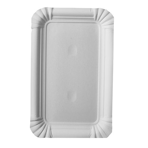 Pappteller eckig "pure", 10 x 16 cm  - Bild 1