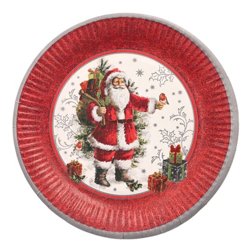 Pappteller rund Ø 23 cm "HoHoHo" - Bild 1