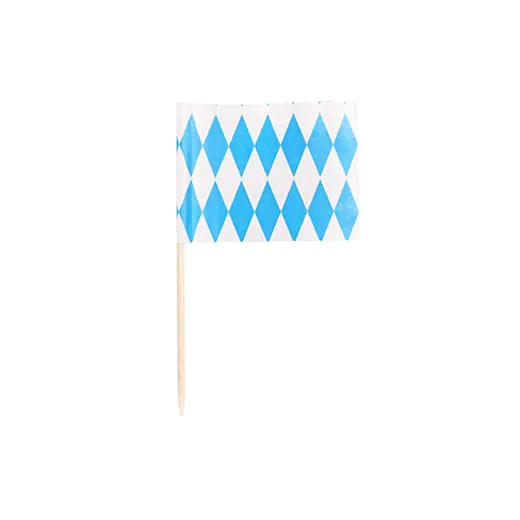 Partypicker, Flaggen 8 cm "Bayrisch Blau" - Bild 1