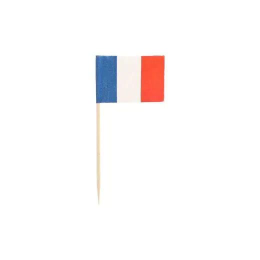 Partypicker, Flaggen 8 cm "Frankreich" - Bild 1
