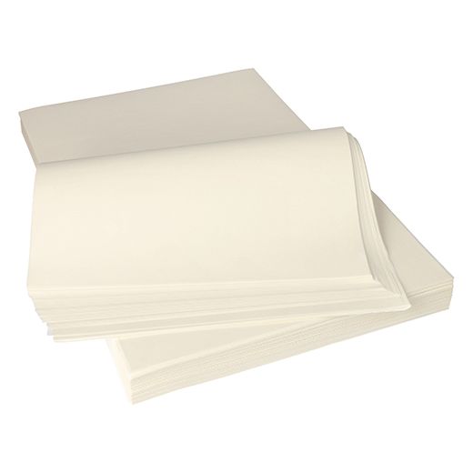 Pergamentersatz, 1/8 Bogen 37,5 x 25 cm weiss à 12,5 kg, fettdicht 1